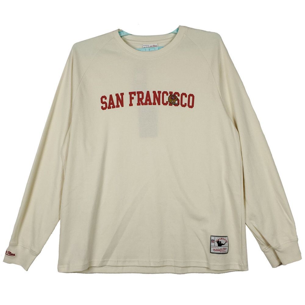 Denver Nuggets Mitchell & Ness NBA XL XLarge Thermal Longsleeve Cream NWT